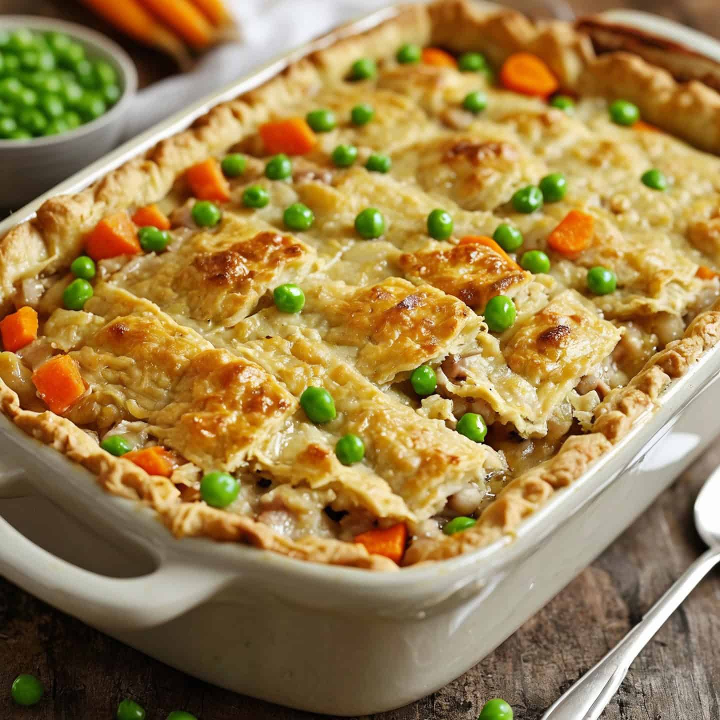 Easy Chicken Pot Pie Casserole Dinner