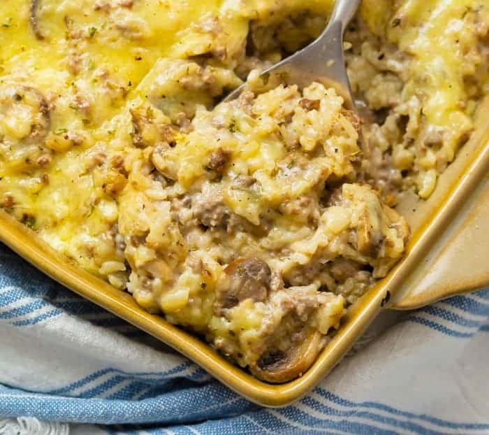 Ground Beef and Rice Casserole