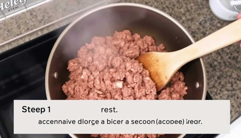 Step 1 Cook the Beef