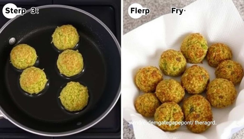 Step 3 Fry the Falafel